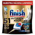 Finish Powerball Ultimate Plus All in 1 Pastillas Lavavajillas, 51 Cápsulas, Brillo Diamante (13,89€ con compra única).