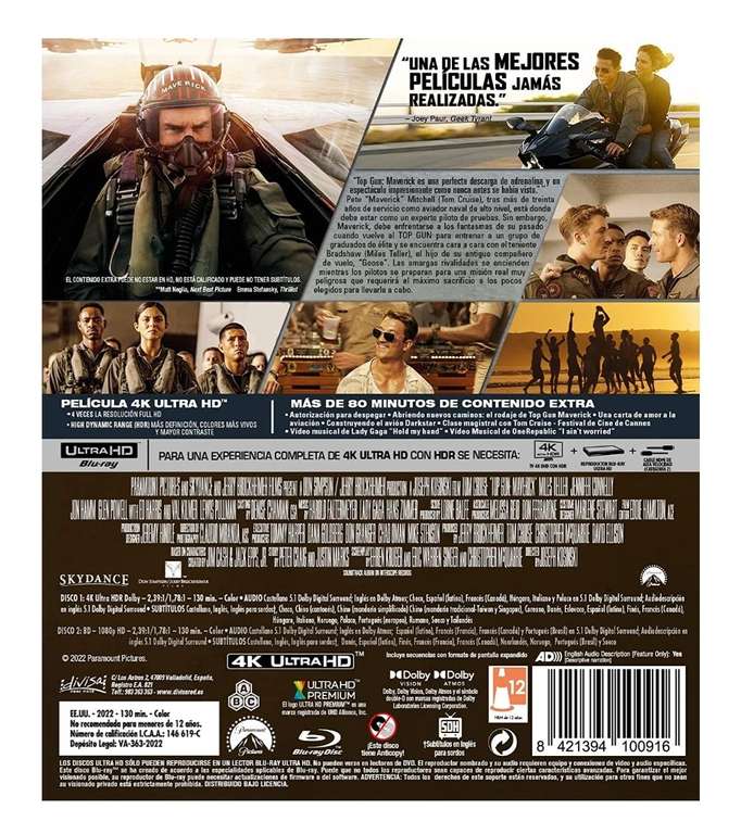 Top Gun: Maverick (4K UHD + Blu-ray) [Blu-ray]