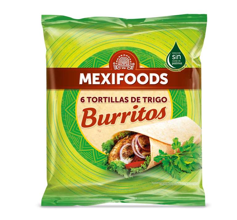 2 x Mexifoods 6 TORTILLAS DE TRIGO Burrito, 370 g [Unidad 1'07€]