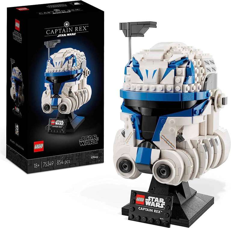 LEGO 75349 Star Wars Casco del Capitán Rex, Maqueta para Construir para Adultos, Película Las Guerras Clon, Edición Coleccionable 2023