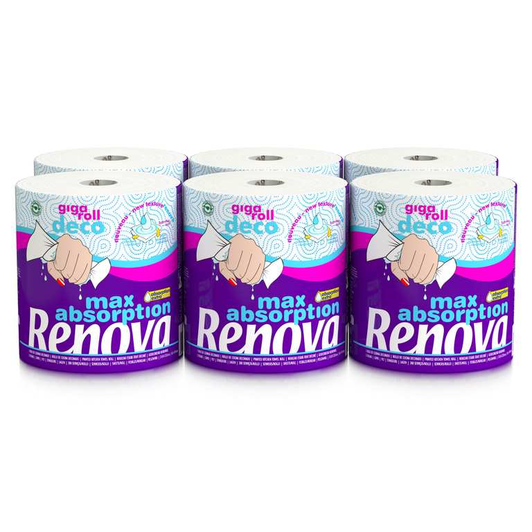 Imagen de 6 x RENOVA Rollo de papel cada Gig