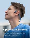 Shokz OpenMove, Auriculares Conducción Ósea, Deportivos Inalámbricos con Bluetooth 5.1, Carga USB-C, Micrófono Incorporado, Diseño Open-Ear