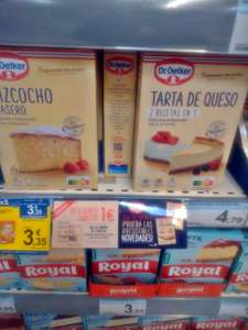 2 X 1 + 1 € dto en Carrefour en la Tarta de queso 2 en 1 Dr. Oetker