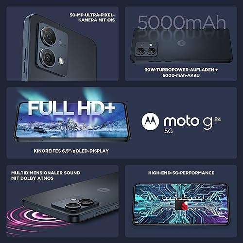 Motorola G84, 12/256 GB, Pantalla 6.5 - 239 € - Blog de Chollos