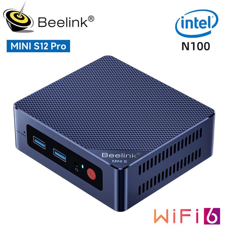 Beelink-Mini ordenador de escritorio con W11, Mini PC con Intel N95 de 12ª generación, DDR4, 8GB, 256GB, SSD, Intel N100, NVME