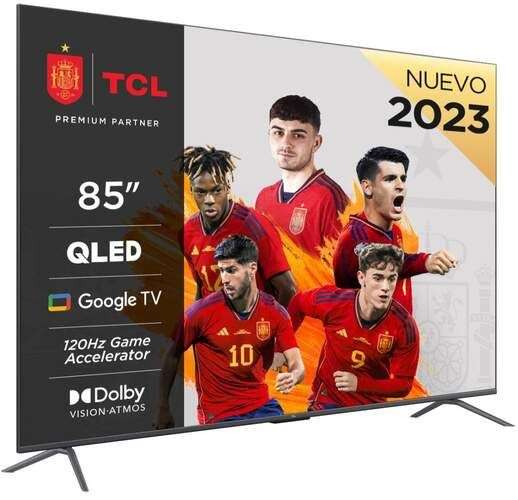 TV TCL 85" 85P745 4K, HDR10, SMART TV, WIFI, TDT T2, USB reproductor, 3xHDMI, 120HZ