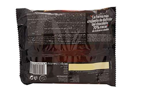 Tirma Ambrosía de Chocolate Negro 70% | Chocolatinas Sin Azúcares Añadidos (3uds, 64'5g)
