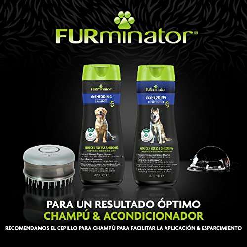 FURminator Champú Ultra Premium deShedding para perros, elimina el pelo muerto eficazmente, 473ml