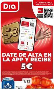 5€ gratis al darse de alta en App Club DIA del 8 de mayo al 4 de junio [Nuevas cuentas]