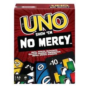 UNO Show 'em No Mercy, juego de cartas con reglas especiales y penalizaciones más despiadadas, +7 años