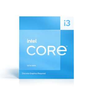 Intel Core i3-13100F, procesador para equipos de sobremesa, 4 núcleos (4 P-cores + 0 E-cores) 12 MB de caché, hasta 4,5 GHz