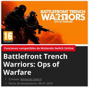 Battlefront Trench Warriors: Ops of Warfare para Nintendo Switch