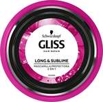 Gliss, Gama protectora, Mascarilla para pelo largo con puntas abiertas, Long & Sublime - 3 uds de 300 ml (900 ml)