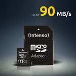 Tarjeta de memoria MicroSDXC Intenso Premium de 64 GB, Clase 10 UHS-I