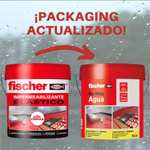 fischer - Pintura impermeabilizante (cubo 20kg) Rojo con fibras