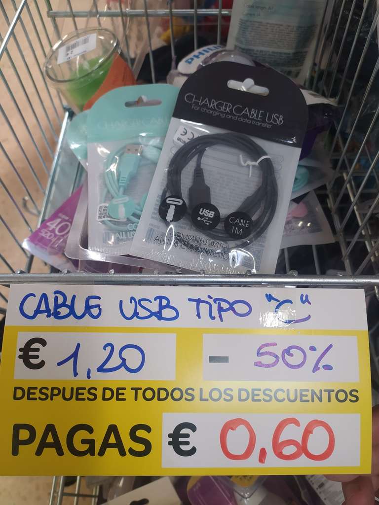 Cable USB tipo C ~ Carrefour