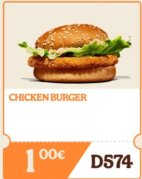 Chicken Burger por solo 1€