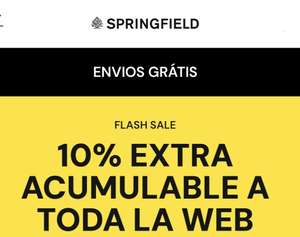 Springfield: ENVÍO GRATIS sin mínimo + 10% EXTRA en toda la web
