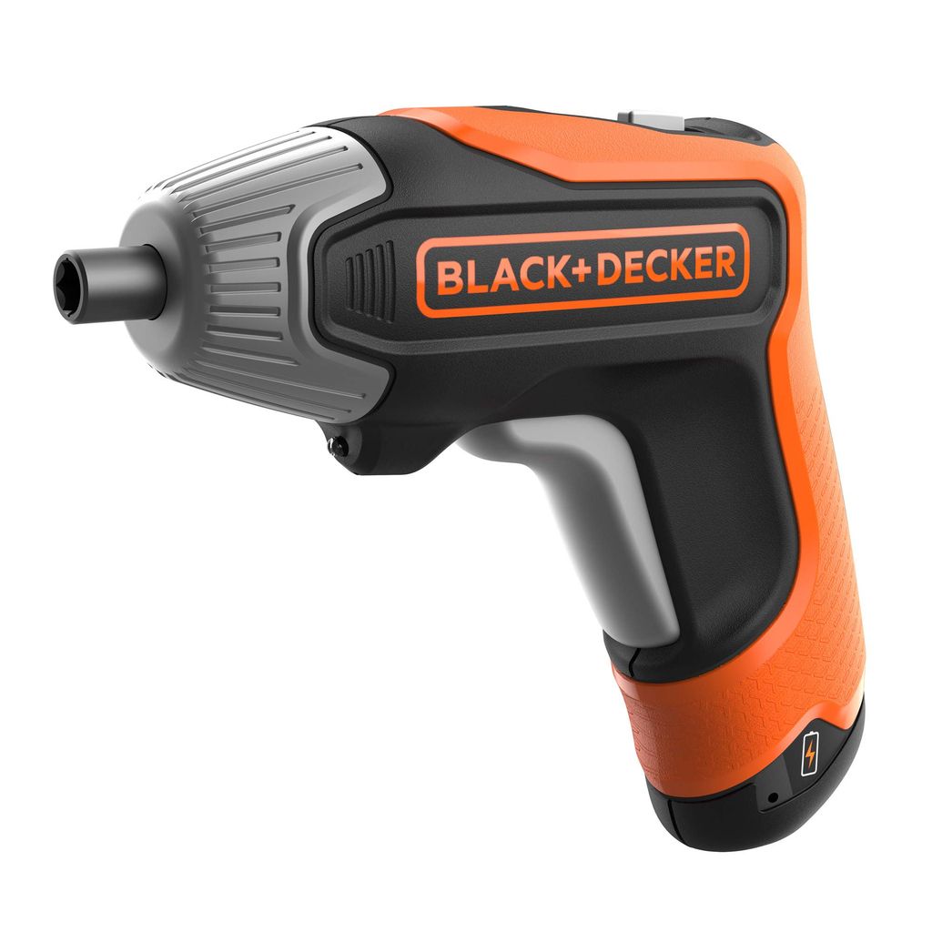 BLACK+DECKER Atornillador a Batería 3.6V, Batería de litio 1.5Ah, Carga Rápida, 5.5Nm de Torque, Porta-puntas 1/4”, Función Reversible