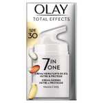 Crema facial de Olay, es la hidratante antienvejecimiento Total Effects 7 con protección solar