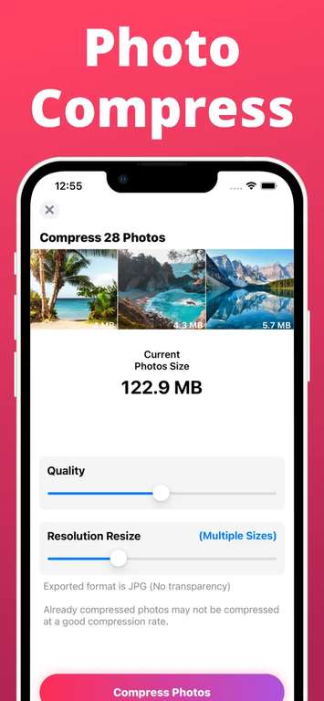 iOS App: Photo Compress (reduce el tamaño de las fotos)