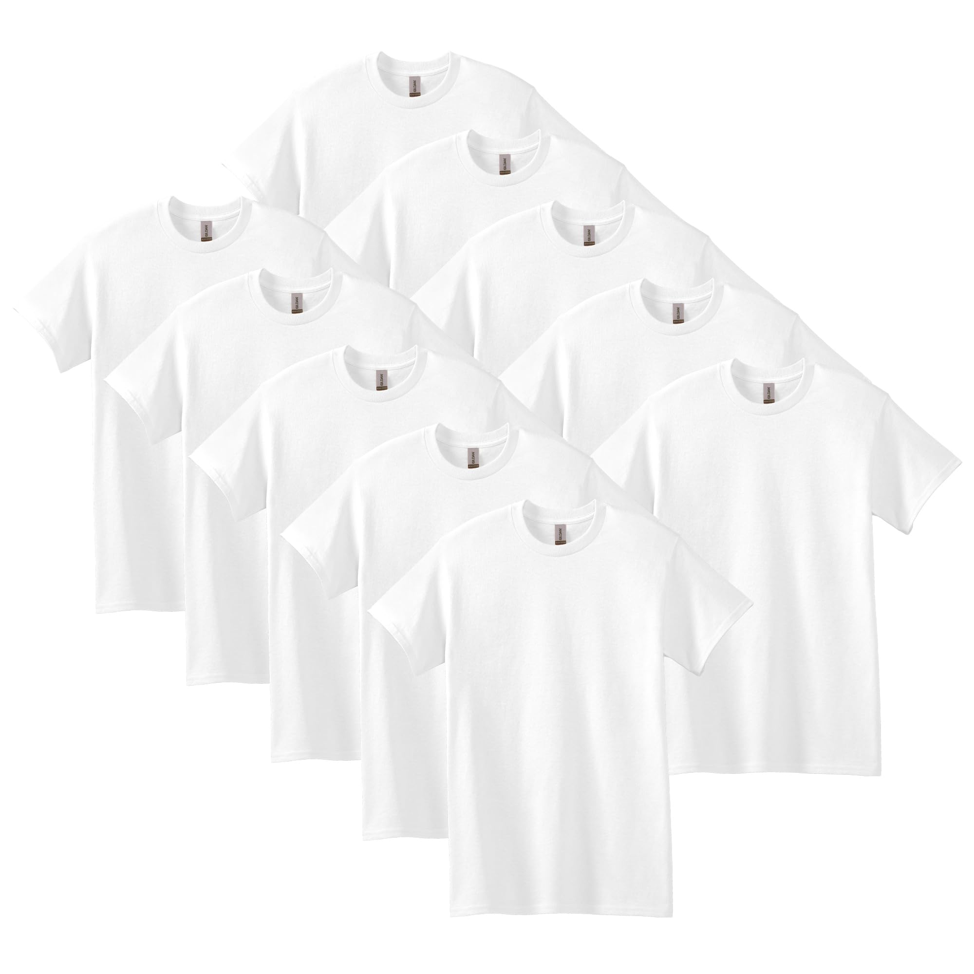 Pack de 10 Camisetas de Algodón Grueso, Estilo G5000