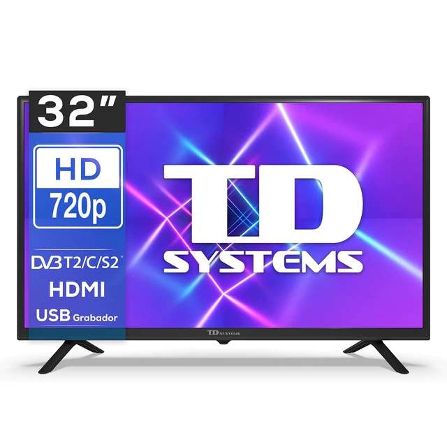 TD Systems TV LED 80 cm (32") TD Systems K32DLC16H, HD, PVR por USB