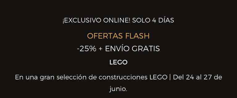 LEGO -25% + envío gratis + cupón de 10€ [mismos precios en LTC y descuento 15€ en pedidos +150€]
