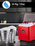 Máquina para hacer cubitos de hielo (14 kg en 24 horas; 9 cubitos de hielo en 6 minutos)