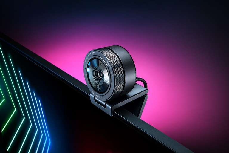 RAZER KIYO PRO Webcam , Cámara USB con sensor de luz adaptable de alto rendimiento