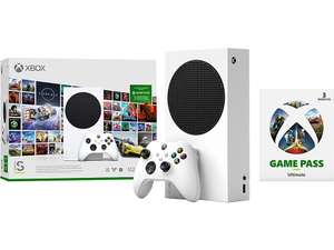 Consola - Microsoft Xbox Series S, 512 GB SSD, Blanco + Xbox Game Pass Ultimate (3 meses) (219 € con Newsletter)