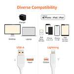 Amazon Basics - Cable Lightning a USB-A, colección de avanzada, cargador para iPhone certificado por MFi, color negro, 1,8 m