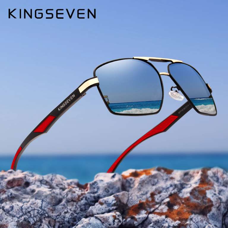KINGSEVEN-Gafas de sol polarizadas para hombre (el 30/4 a las 10:00)