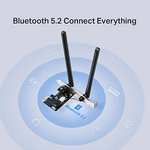 MERCUSYS MA86XE - Tarjeta de Red PCLe AXE5400, Wi-Fi 6E con Bluetooth 5.0
