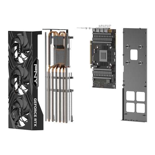 PNY Tarjeta Gráfica GeForce RTX 4080 Super Verto OC Triple 16 GB GDDR6