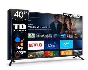 TV LED 100 cm (40") TD Systems R40GLE17X Full HD, Smart TV, Google Assistant (32" por 160€ // modelo 40" sin smartTv por 170€)en info )