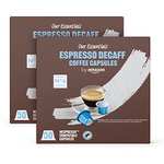 Our Essentials by Amazon Cápsulas de café descafeinado compatibles con Nespresso, 100 cápsulas (2 x 50)