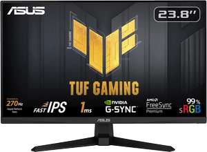 Monitor gaming - Asus VG249QM1A, 23.8", Full-HD, 1ms, Corriente alterna, DisplayPort, HDMI, Negro