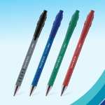 Paper Mate Flexgrip - Bolígrafo, punta mediana de 1.0 mm, caja de 12, color azul