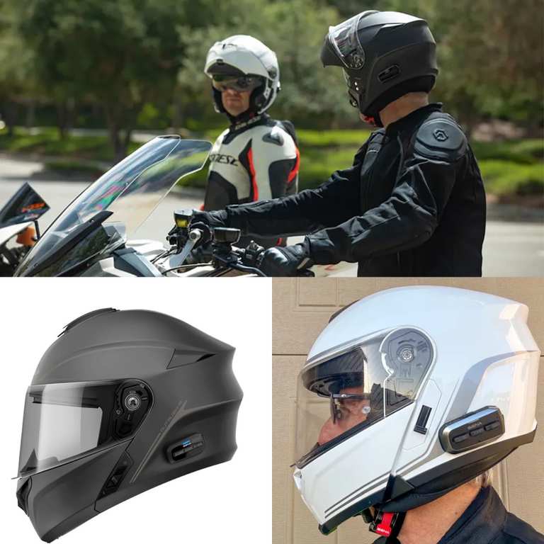 Imagen de Casco de moto modular SENA Outrush