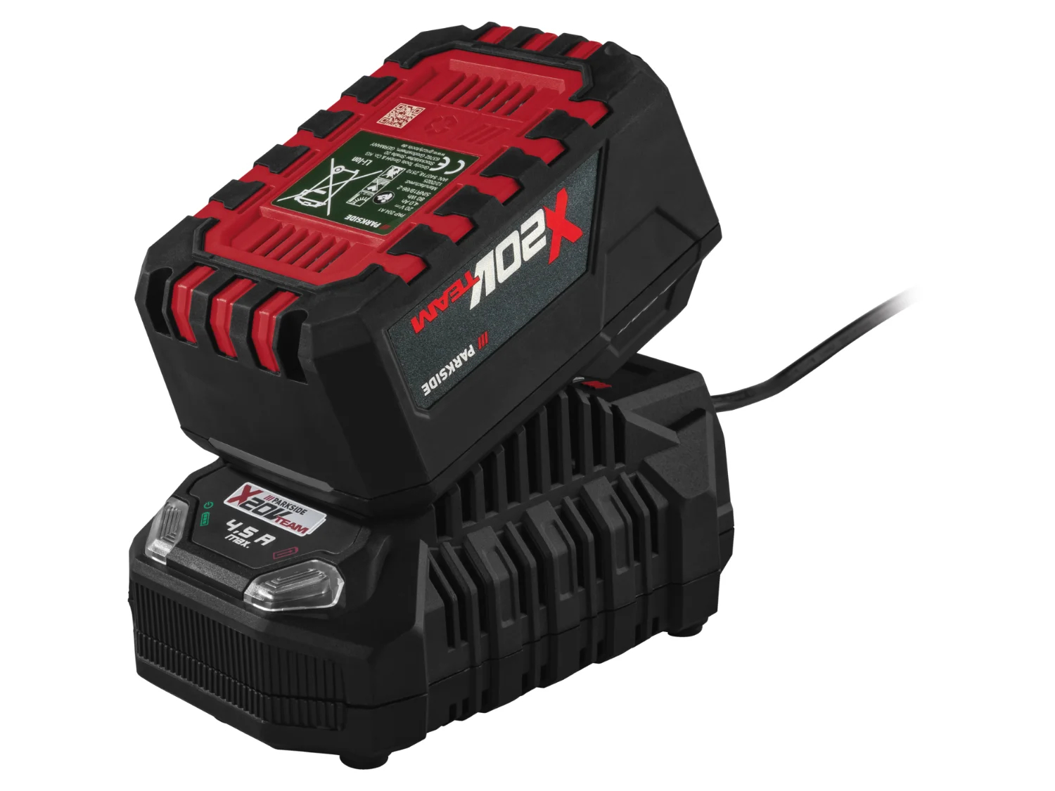 Batería y cargador parkside 4Ah 20V