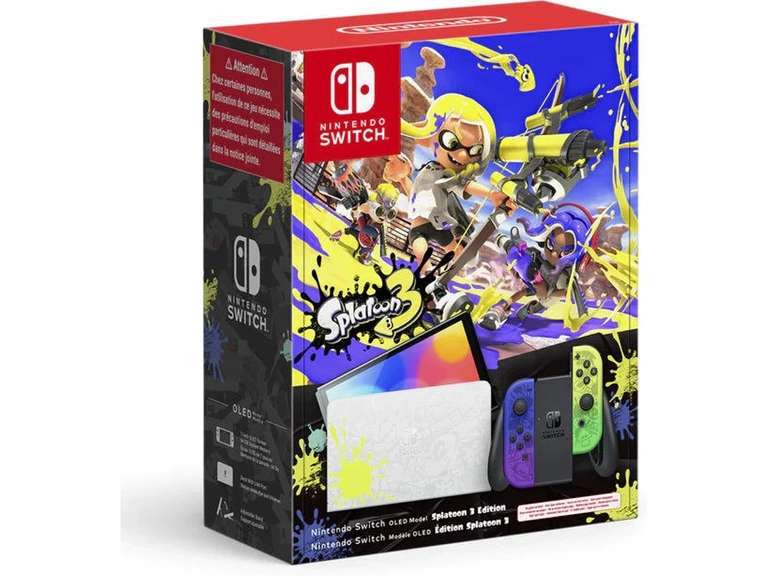 Consola Nintendo Switch OLED Splatoon 3 (Limited Edition - 64 GB - Blanca) + 50€ próxima compra