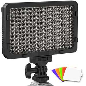 Lámpara Camara Fotográfica Portátil con Filtros de Color y Batería Cargado