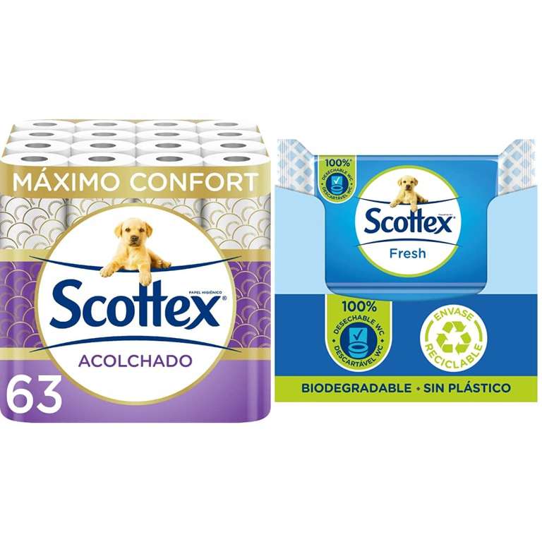 Scottex Fresh papel higiénico húmedo desde 1,99 €