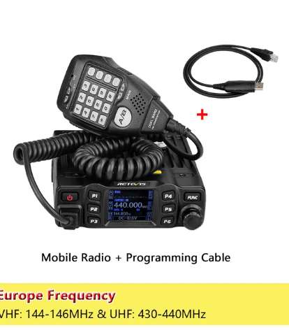 Emisora de Radioaficionado Retevis RT95 VHF-UHF 25W