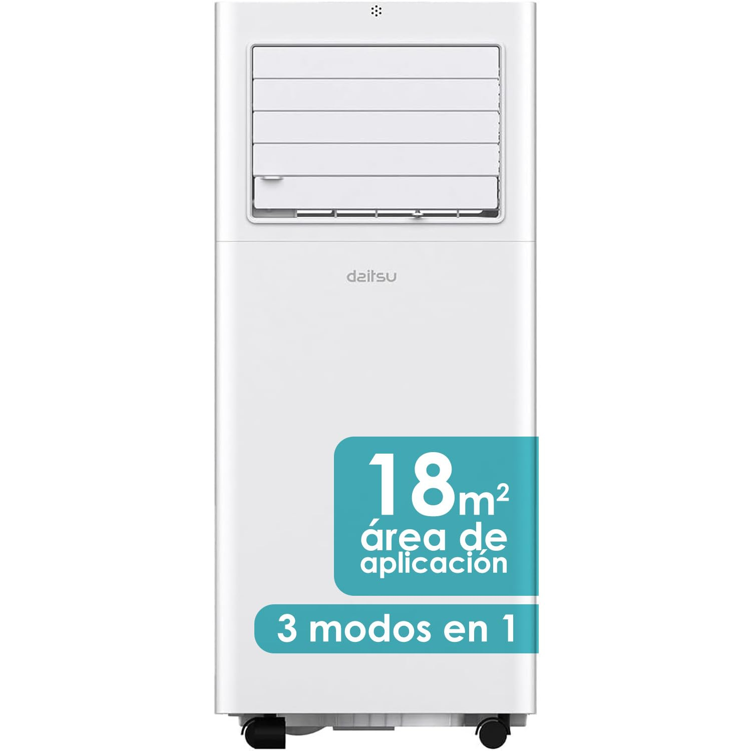 Daitsu Alisios APD 07FX - Aire Acondicionado Portátil | 3 en 1: Frío, Deshumidificador y Ventilador | Mando a Distancia | Cobertura 18 m²