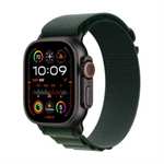 Apple Watch Ultra 2 Gps + Cellular 49mm Caja Titanio Negro Y Correa Verde Oscuro Alpine Loop - Talla L