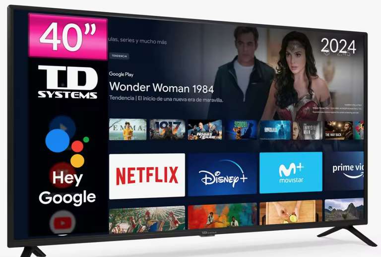 Smart TV 40'' Full HD Hey Google Official Assistant [151€ NUEVO USUARIO]