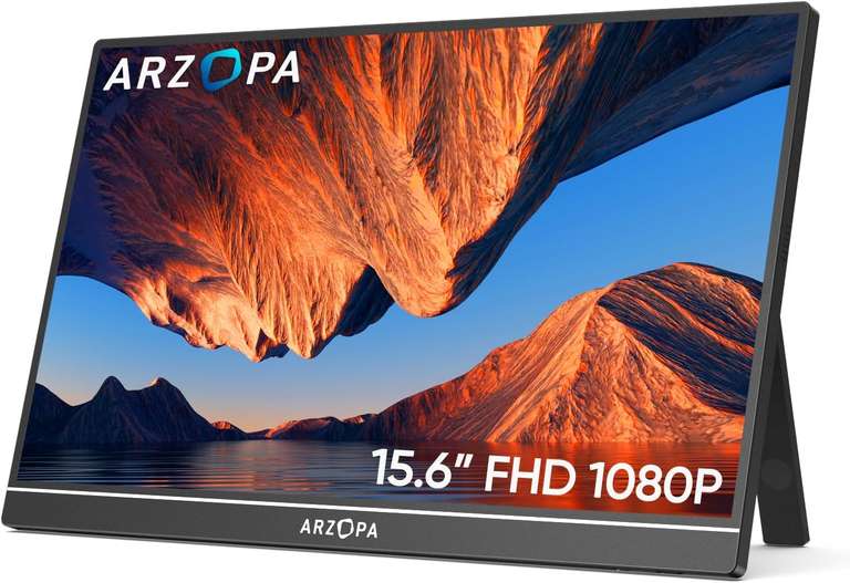 Monitor portátil Arzopa 15.6" FHD solo 80€