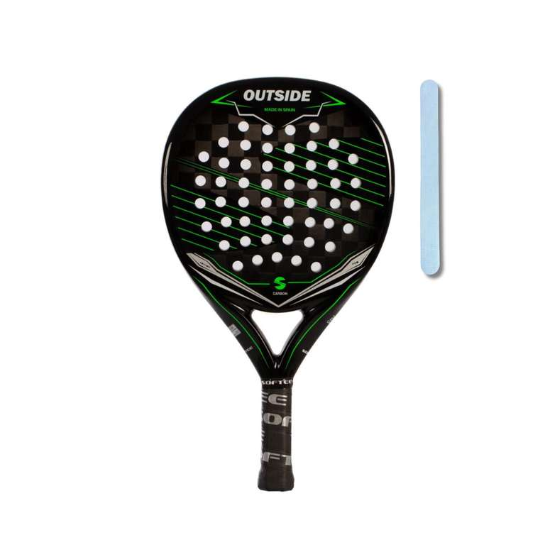 Pala de Pádel Softee Outside- Made in Spain - Carbono 24k + 1 Protector Transparente